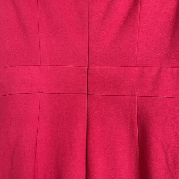 Dress Trina Turk size 10 red -  back Zip 26” long from under arm - Picture 5 of 7